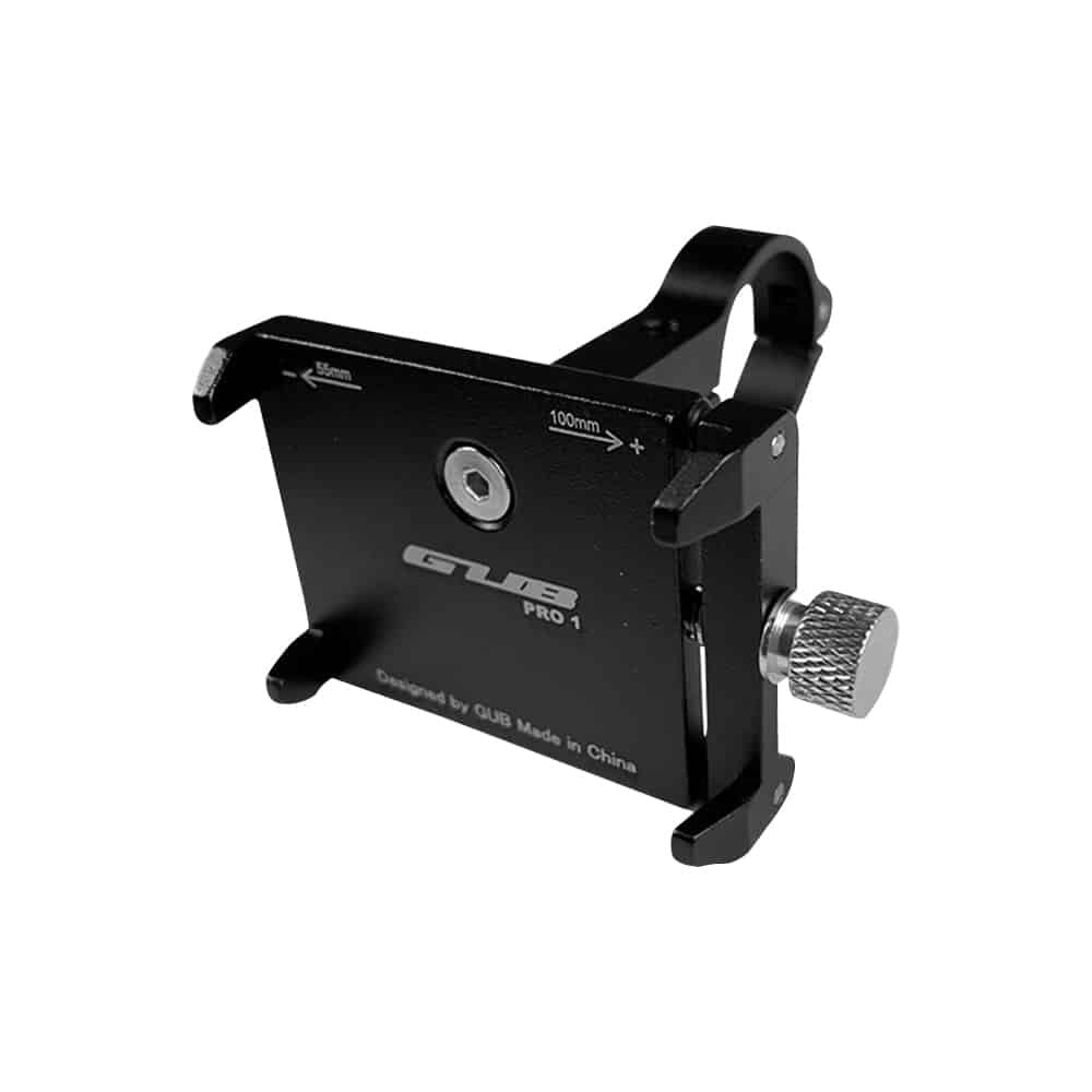 Support téléphone vélo GUB Pro 1 – Aluminium noir FixWheel