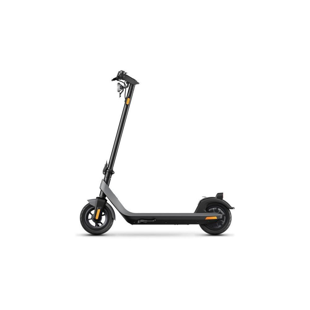Image de la NIU KQI2 Pro Grise : elegance urbaine. Scooter electrique gris avec des caracteristiques avancees pour une mobilite moderne en ville.