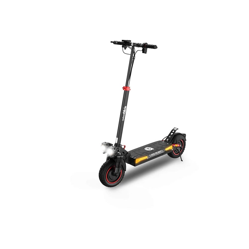 Image de la URBANGLIDE eCross Pro boost 2 : Boostez votre aventure. Scooter electrique tout-terrain avec des fonctionnalites ameliorees pour une experience de conduite optimale.
